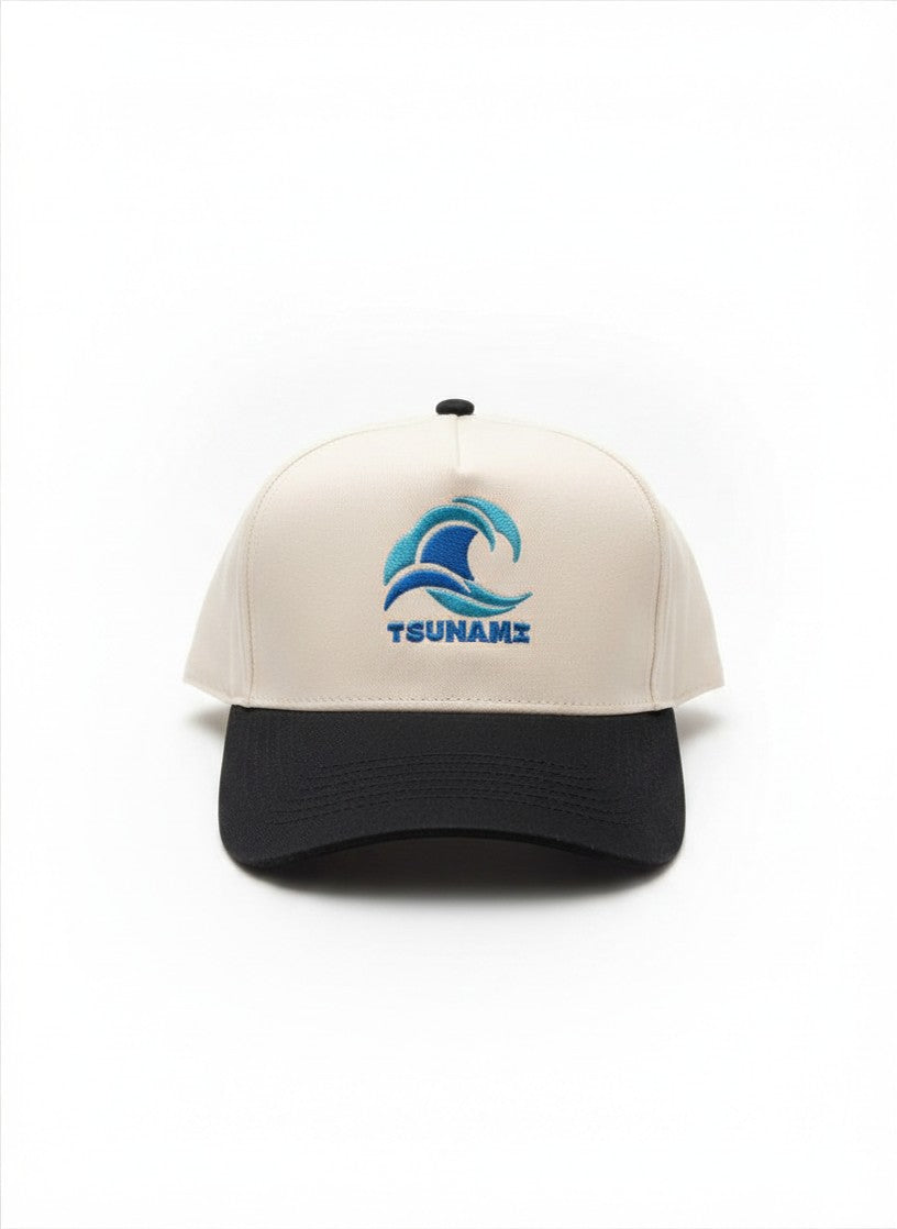 Surf Two Tone Snapback in Light Sand / Black Brim