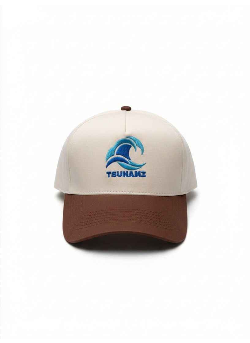 Surf Two Tone Snapback in Light Sand / Chocolate Brim