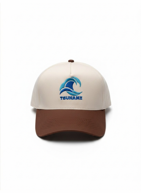 Surf Two Tone Snapback in Light Sand / Chocolate Brim