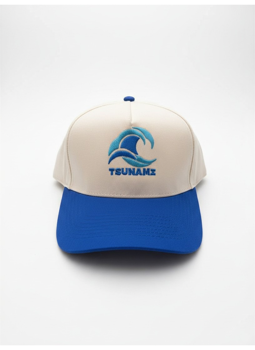 Surf Two Tone Snapback in Light Sand / Knicks Blue Brim