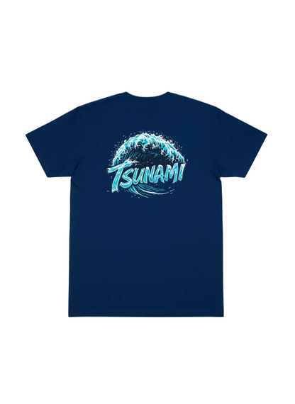 Wave Splash Tee in Wavy Navy