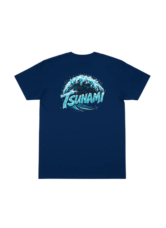 Wave Splash Tee in Wavy Navy