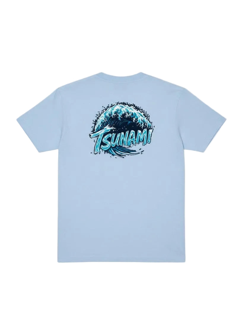 Wave Splash Tee in Sky Blue