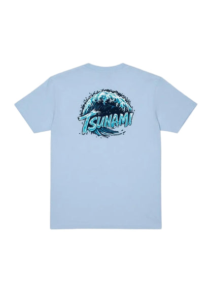 Wave Splash Tee in Sky Blue