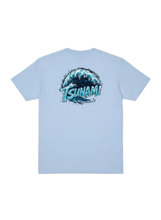 Wave Splash Tee in Sky Blue