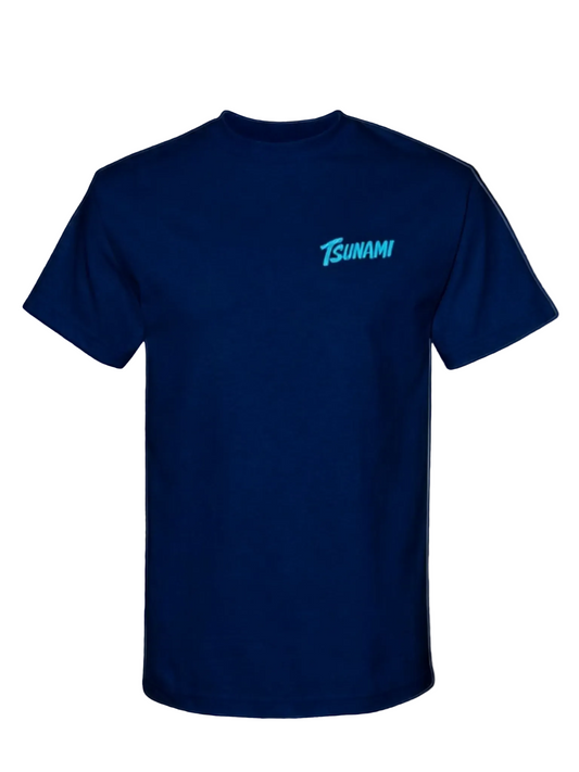 Wave Splash Tee in Wavy Navy